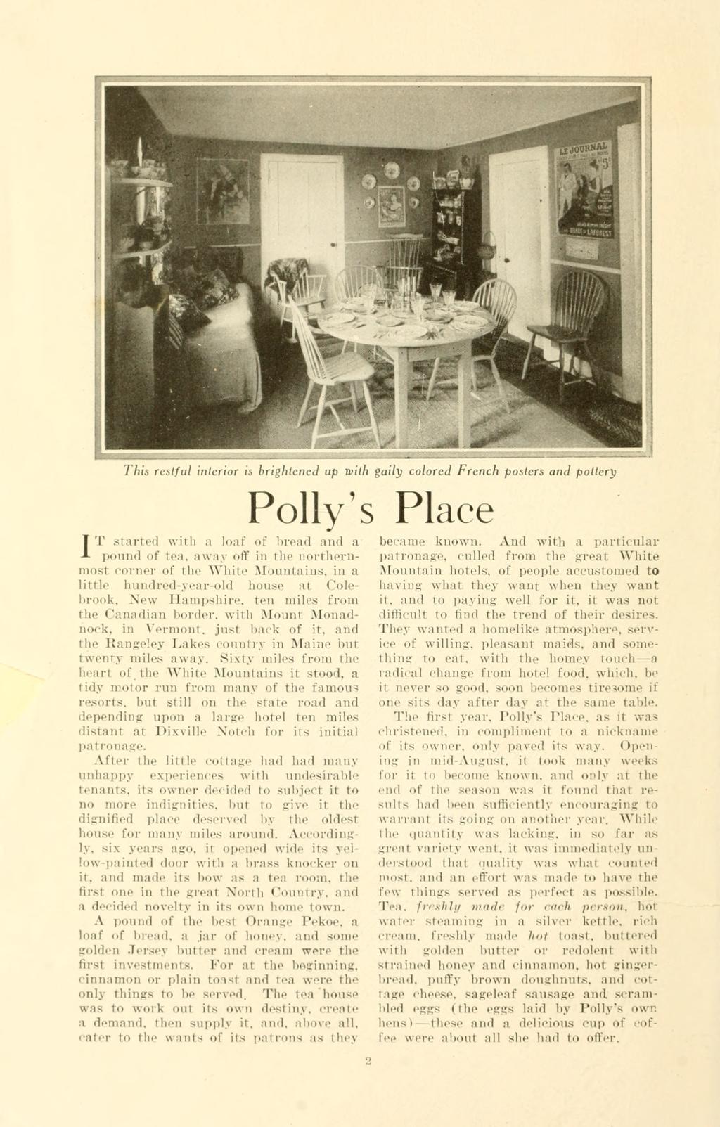 The Tea Room Booklet